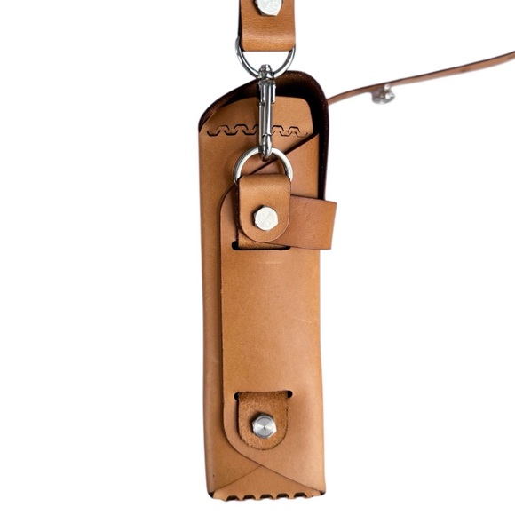 Studio Smoll PlayBloc Grande Origami Honey Tan Leather Purse - Crossbody - Picture 8 of 13